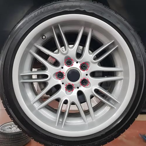 Juego de pernos rueda coche 5 uds tornillo tuerca neumático compatible con E46 E90 E87 E81 3