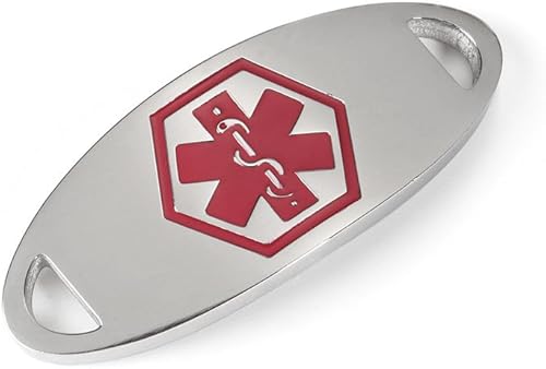 Miniatura 3 de Pulseras médicas con grabado gratuito para mujeres, pulseras de alerta de acero inoxidable, cadena de identificación médica