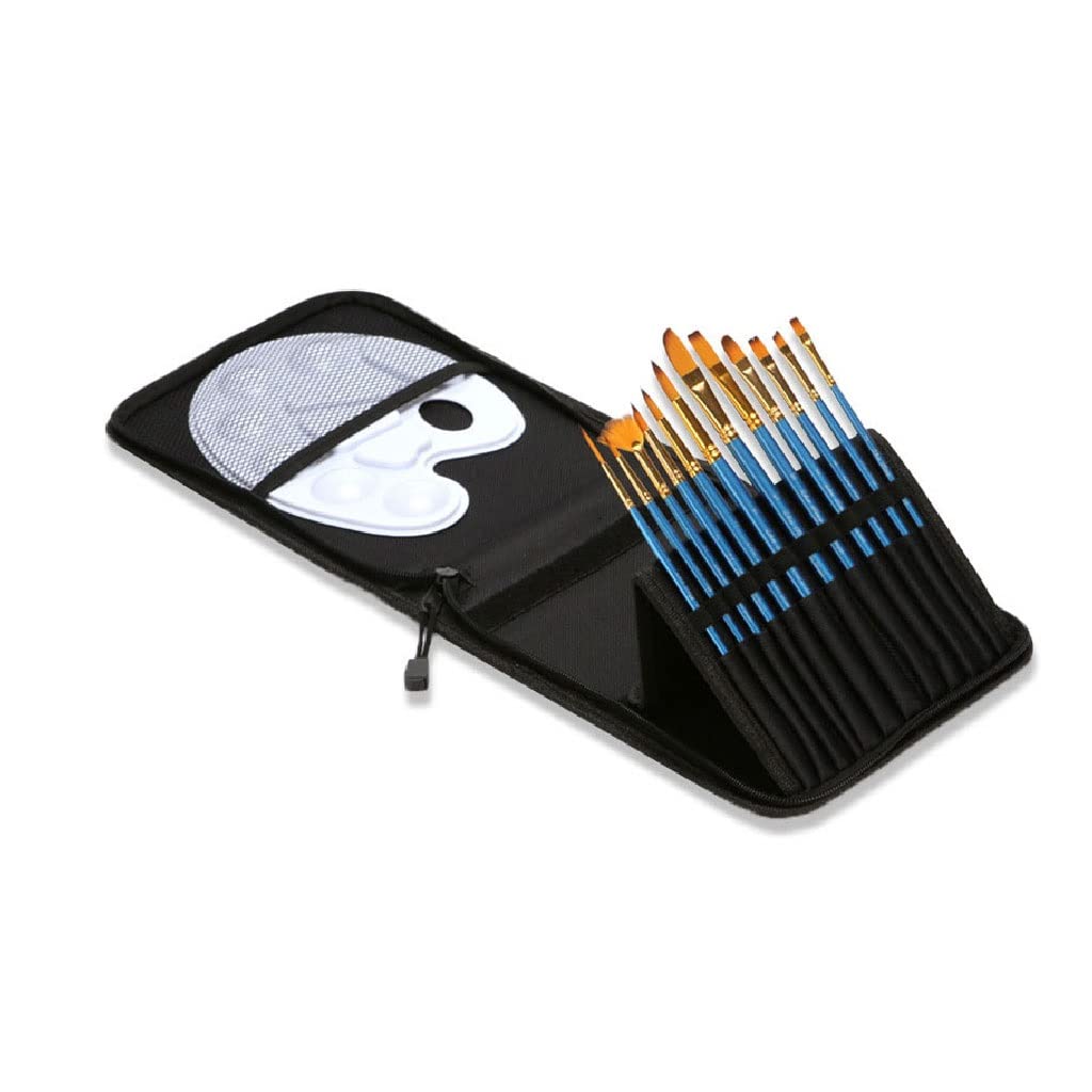 Pennelli per Pittura, pennelli Professionali di Diverse Forme, setole in Nylon, per artisti, Pittura, Acrilico, Olio, Acquerello, Forniture artistiche