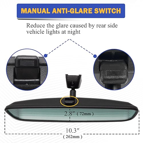 image for X4XZ OEM Factory Interior Rear View Mirror Assembly for 11-23 Hyundai 