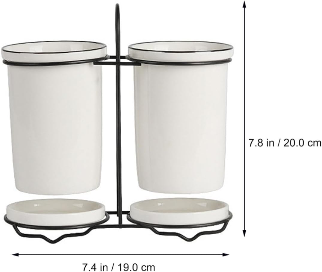 Nordic Ceramic Chopsticks Holder for Countertop Kitchen Storage Rack