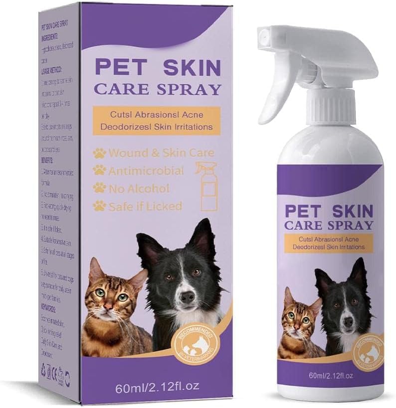 FDTY Hot Spot Treatment and Itch Relief Spray for Dogs & Cats, Rapidly Alleviate Dry Itchy Skin, Skin Allergies, Scratching, Excessive Licking, Wound Wash Spray