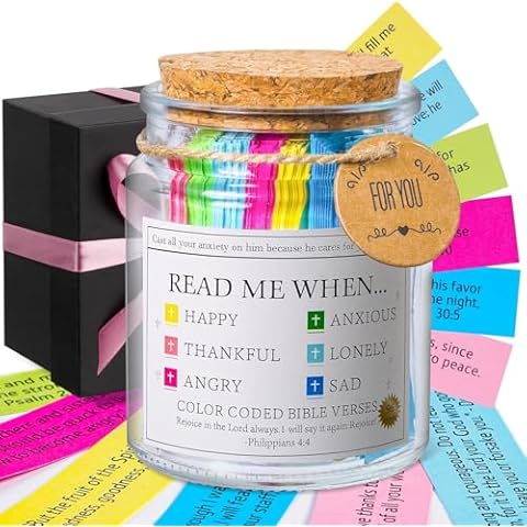 Bible Verse Jar, Read Me When Bible Verses Jar for Emotions and Feelings Cover