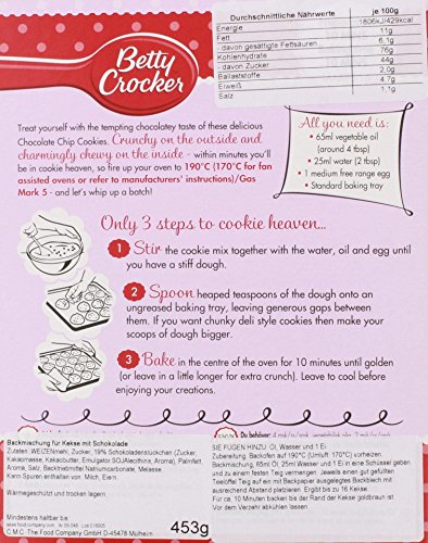 Image of Betty Crocker - Chocolate Chip Cookie Mix - 453g