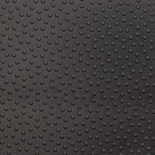 Floordirekt Revêtement de sol en PVC à pois - Épaisseur : 2 mm - Tapis antidérapant - Antidérapant et résistant aux liquides et à la saleté - Utilisation universelle (gris, 120 x 150 cm)