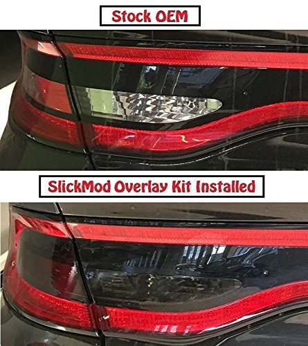 SlickMod Precut Vinyl Tint Overlay Kit for 2013-2016 Dodge Dart Inner Taillights