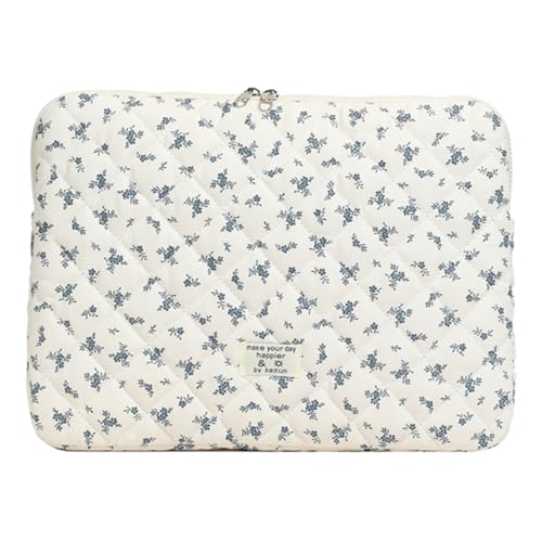Custodia per laptop, Custodia Computer Notebook, Custodia Tablet Borsa Imbottita, compatibile con laptop da 13/14/15 pollici, Borsa per accessori da viaggio (Blu, M)