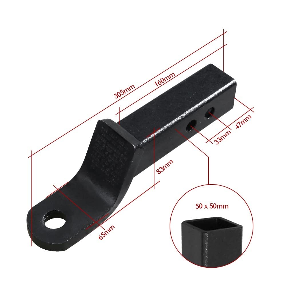 Zaczep przyczepy, 2-calowy holka holownicza piłka mocowana z kołką holowniczą i zaczep Rv. Części samochodowe Akcesoria Camper Caravan Składniki(Set With Ball 2 Inch)