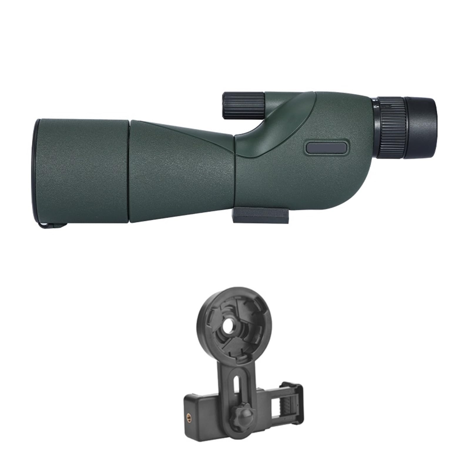 25-75x60mm HD Luneta Obiektyw ED Potężny Monokularowy Teleskop Z Powiększeniem Bak4 Pryzmat Na Zewnątrz Camping Obserwacja Ptaków Strzelanie Mocny Okular I PowięKszenie(Green with clip)