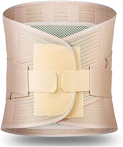 KKXXYQFC Cinturón de Soporte para la Espalda, Soporte Lumbar para la Parte Inferior de la Espalda, cinturón de compresión de Cintura para Hombres y Mujeres, Alivio del Dolor de ciática, escoliosis y