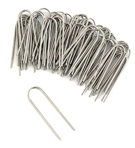 Atlantic Edelstahl Gartenstecker Klammern, 10 Stück