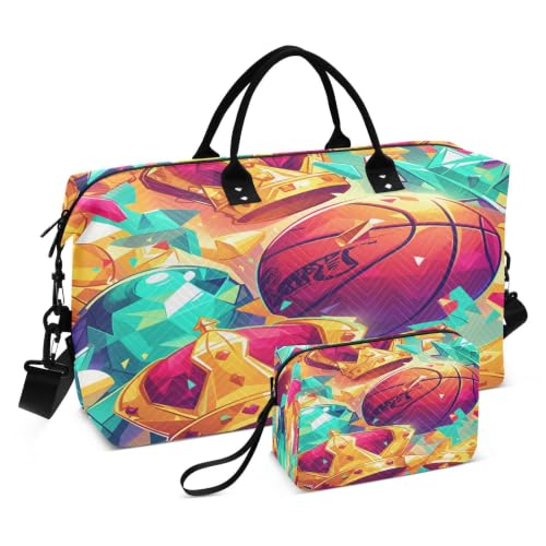 Sac de sport basket-ball aquarelle parfait pour vos weekends et entraînements