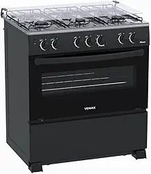 Fogao A Gas Picasso 6 Q Giii Preto Fosco Gas Glp