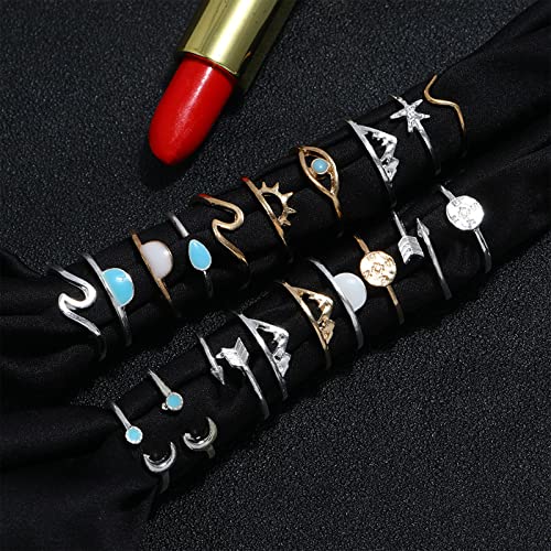 50% Off Long tiantian Stackable Boho Knuckle Rings Set