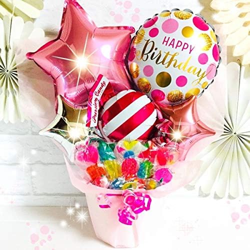 ブルーキャンディ本付きバルーンギフト キャンディブーケ Congratsエムズバルーンmzballoon 激安正規品