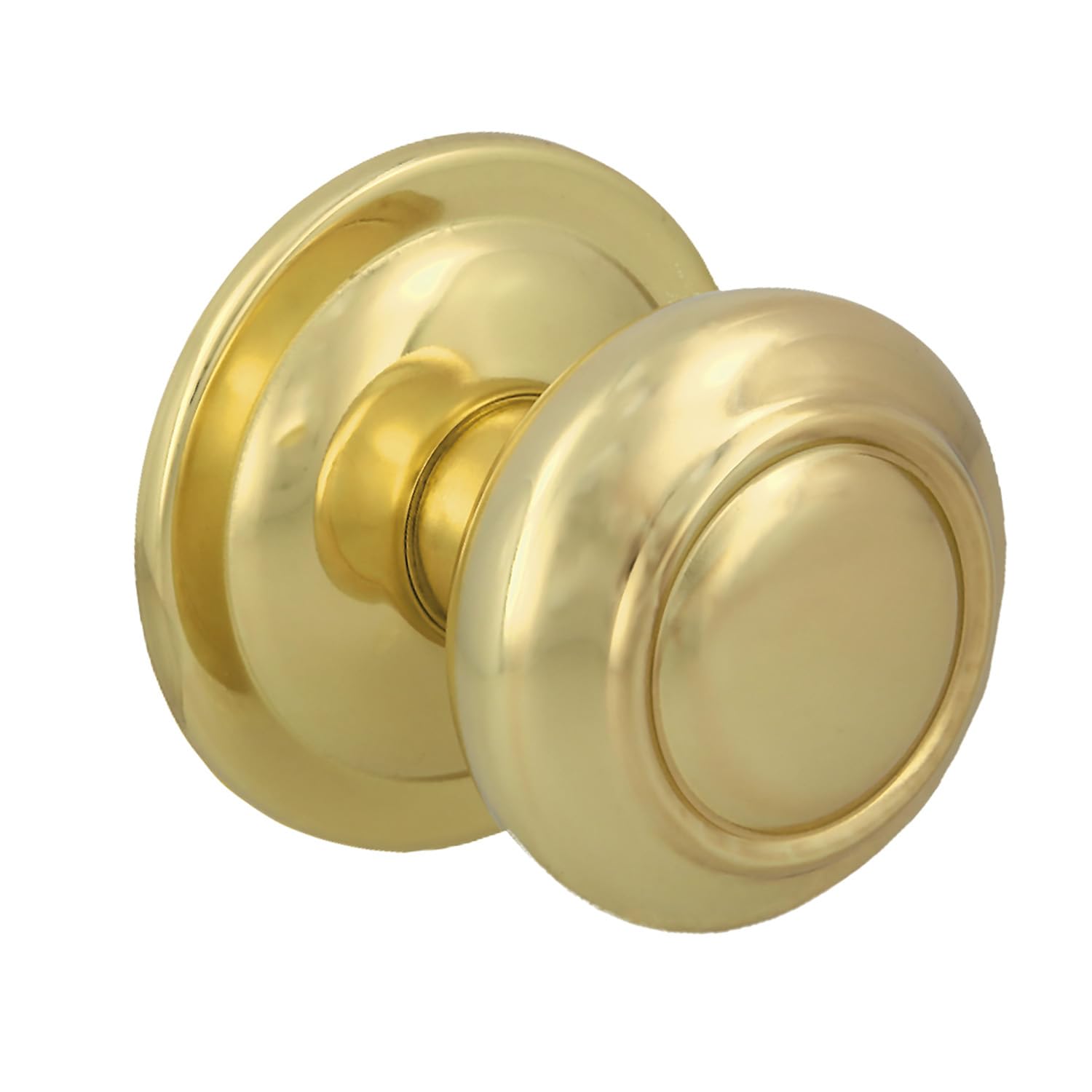 Amig Blue - Entrance Door Knob | Maximum Door Width 70Mm | Includes Threaded Bolt And Nut | Hollow Ball Knob | Easy To Fit | Painted Brass Steel