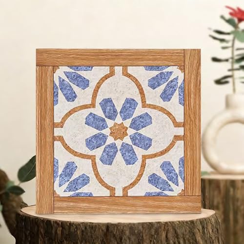 Azulejos Adhesivos Azulejos Autoadhesivos con Textura de Madera, Baldosas de Vinilo Adhesivos Cuadrados e Impermeables, Pegatinas Autoadhesivas 3D para Pared y Techo(Style A,90 pcs)