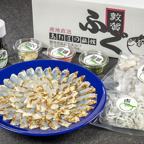 敦賀ふぐ 鍋たたき 薬味付き セット (2〜3人前) | ふぐフグ フク 河豚 トラフグ とらふぐ ふぐ刺し 刺身 たたき てっさ ふぐ鍋 てっちり 海鮮 鍋 福井県敦賀市