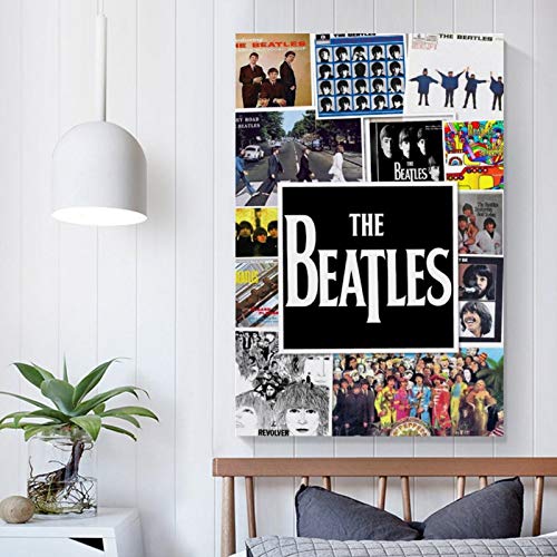 XYDD Couverture de l’album Beatles Poster décoratif Peinture sur toile Art mural Salon Posters Chambre 50 x 75 cm - Les Beatles, Paul McCartney, John Lennon, RIngo Starr, George Harrison XYDD Couverture de l'album Beatles Poster décoratif Peinture sur toile Art mural Salon Posters Chambre 50 x 75 cm – Image 6