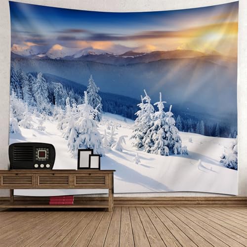 Tenture tissu thème hivernal pour créer un cocon doux dans la chambre