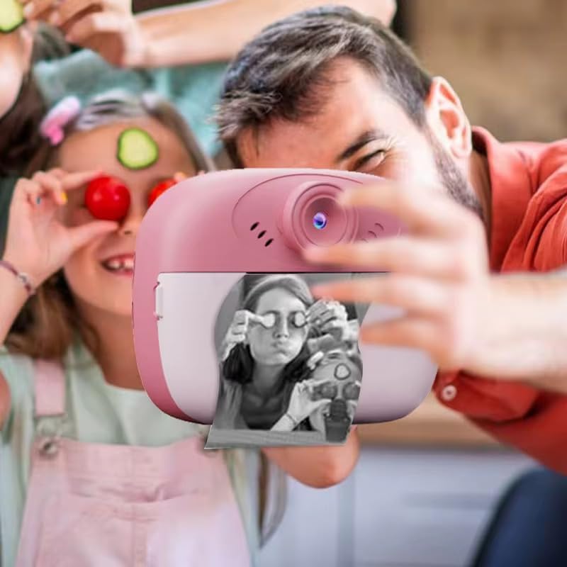 Image of Kalpana's Instant Print Camera for Kids with 1080P HD Video, 48MP Dual Selfie Lens, Bluetooth & App Control, Digital Photo Printer for Boys & Girls