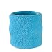 Suddora Wrist Sweatband Also Available in Neon Colors - Athletic Cotton Terry Cloth Wristband for Sports (Neon Blue)(1 Piece)