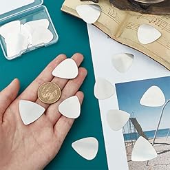 UNICRAFTALE 24pcs Open Design Finger Pick Formes Mixtes en Acier Inoxydable Médiators Triangulaire Plectre Guitar Picks… - Les Beatles, Paul McCartney, John Lennon, RIngo Starr, George Harrison UNICRAFTALE 24pcs Open Design Finger Pick Formes Mixtes en Acier Inoxydable Médiators Triangulaire Plectre Guitar Picks… – Image 2