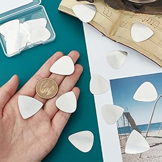 UNICRAFTALE 24pcs Open Design Finger Pick Formes Mixtes en Acier Inoxydable Médiators Triangulaire Plectre Guitar Picks… - Les Beatles, Paul McCartney, John Lennon, RIngo Starr, George Harrison UNICRAFTALE 24pcs Open Design Finger Pick Formes Mixtes en Acier Inoxydable Médiators Triangulaire Plectre Guitar Picks… – Image 2