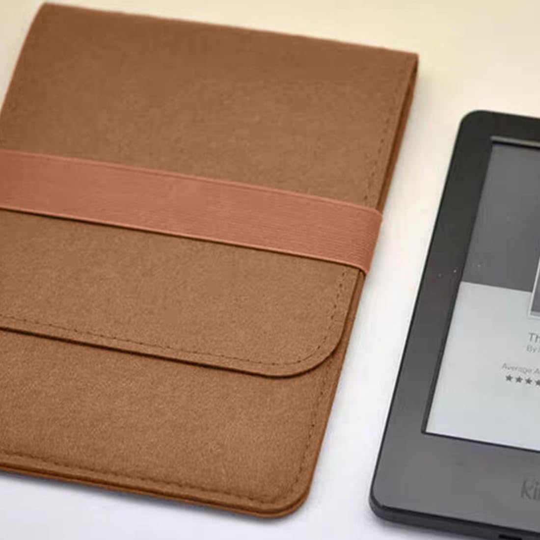 Custodia per E-Reader 6-7 Pollici Marrone, Ebook Cover compatibile con 7"" Nuovo Kindle/6.8"" Kindle Paperwhite (11. Gen 2021)/6"" Kindle Oasis, Kobo/Tolino