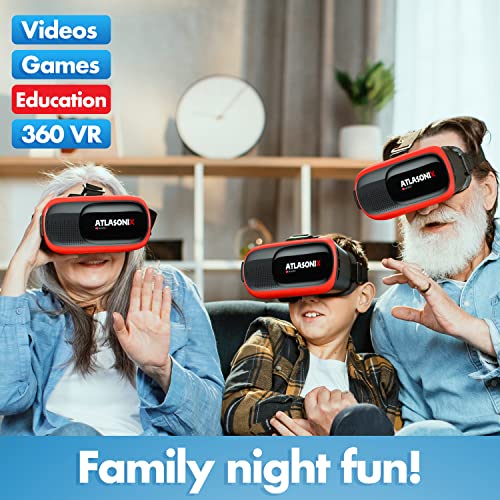 VR Headset for Phone with Controller | Virtual Reality Game System Compatible with iPhone and Android | Virtual Reality Goggles w/Remote Control for Android | 3D Glasses for Kids and Adults 8 VR Headset for Phone with Controller | Virtual Reality Game System Compatible with iPhone and Android | Virtual Reality Goggles w/Remote Control for Android | 3D Glasses for Kids and Adults - Image 6