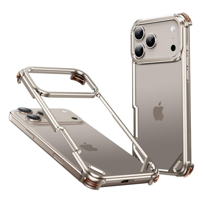 Coque alu iPhone 17 Pro Max rigide finition titane haut de gamme