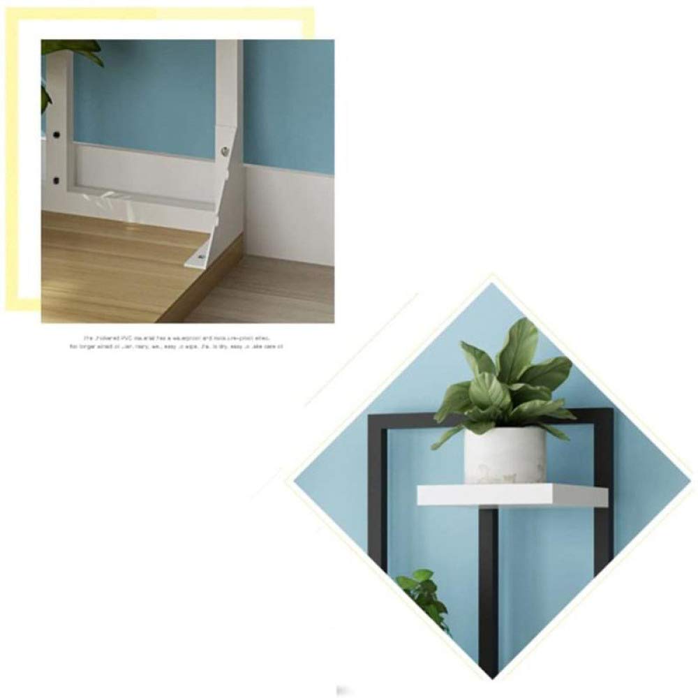 Supporto per Piante, portavasi per Fiori, scaffale per Fiori/portavasi in Legno per Interni/Esterni, Come scaffale portaoggetti per Fiori, Piante, scaffale in Metallo e Ferro per Giardino/pa