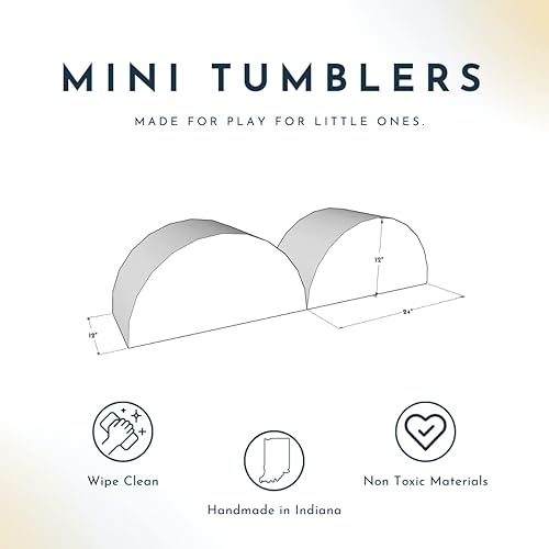 Miniatura 2 de Foamnasium Juego de mini vasos, juego de espuma para interiores, 2 piezas suaves para niños pequeños y niños activos escalador de espuma para