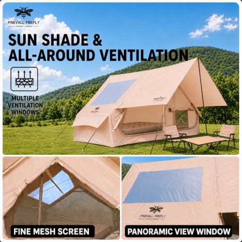 Carpa Inflable para Camping PINEVALL FIREFLY para 4 Personas Color Khaki miniatura 4