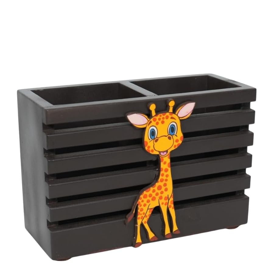 Image of Decorative Embossed Design Pencil and Pen Stand | Desk Organizer for Stationery Storage | Suitable for Office Desk, Study Table, Home and Workspace Use (Design 18)