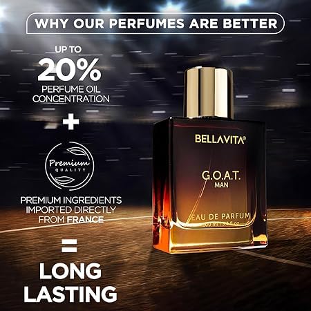 Luxury G.O.A.T Man Eau De Parfum Perfume with Bergamot, Patchouli & Vetiver|Premium, Long Lasting Spicy & Woody Fragrance for Men, 100 ML (Pack of 3 (100 ml)) 3 Luxury G.O.A.T Man Eau De Parfum Perfume with Bergamot, Patchouli & Vetiver|Premium, Long Lasting Spicy & Woody Fragrance for Men, 100 ML (Pack of 3 (100 ml))