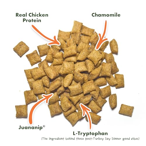 Image of Doggijuana Calming Dog Treats, Chicken, 6 oz | Multi-Benefit, Low Cal | Calming dog treats with catnip, chamomile & L-Tryptophan; natural anxiety & stress relief; low-calorie training reward