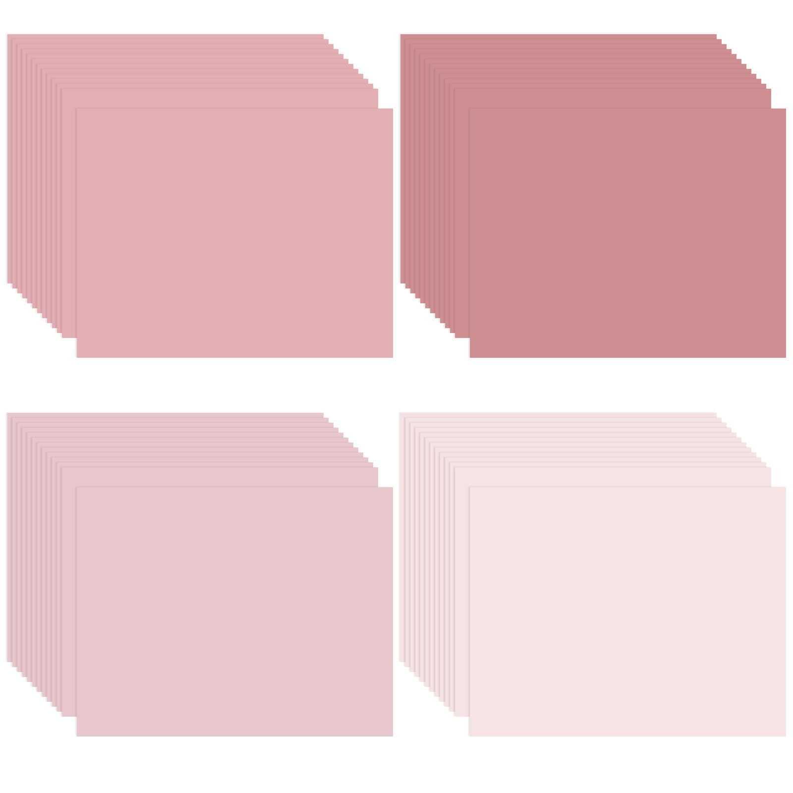 Moinchore 100 Pcs Pink Paper Place Mats Disposable Paper Placemats Wedding Bridal Shower Halloween Thanksgiving Winter Holiday Birthday Party Supplies