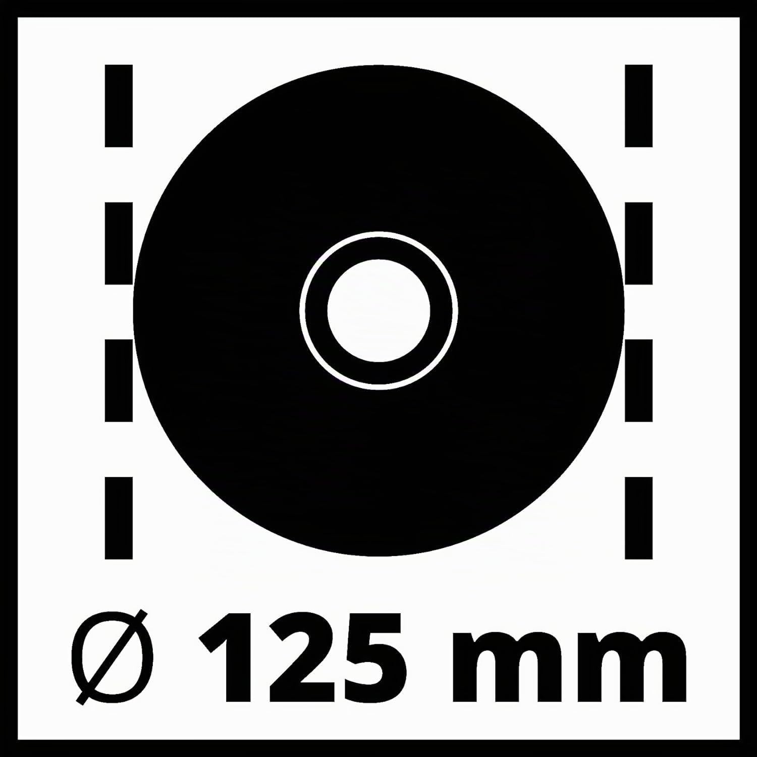 Einhell Smerigliatrice ang. TE-AG 125/1010 CE Q (1010 W, bullone Quick-Fix Nut, regolazione elettronica numero giri, testa porta ingranaggi piatta in metallo, protezione disco, no disco da taglio)