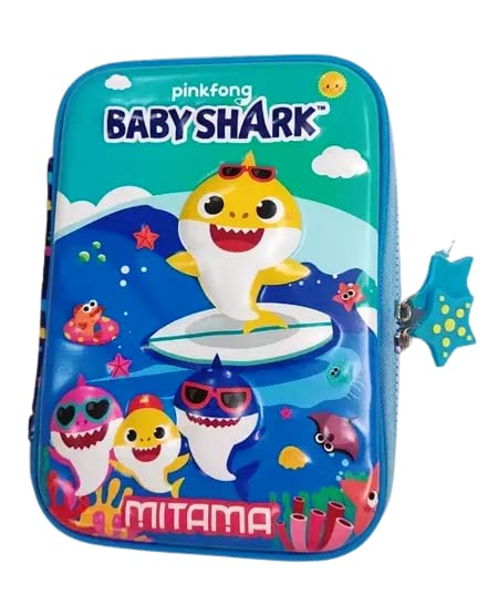 plutofit 3D Embossed EVA Hardtop Pencil Case, Large Capacity Cute Cartoon Pencil Bag, Cosmetic Case, Stationery Storage Box - Baby Shark (B0BQCFQHVC) Amazon Price History, Amazon Price Tracker