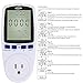 YICHENG Electrical Usage Monitor,Watt Meter,Power Meter,Wattage Meter,Energy Voltage amp Meter Tester with,Overload Protection,7 Modes Display(White Backlight)