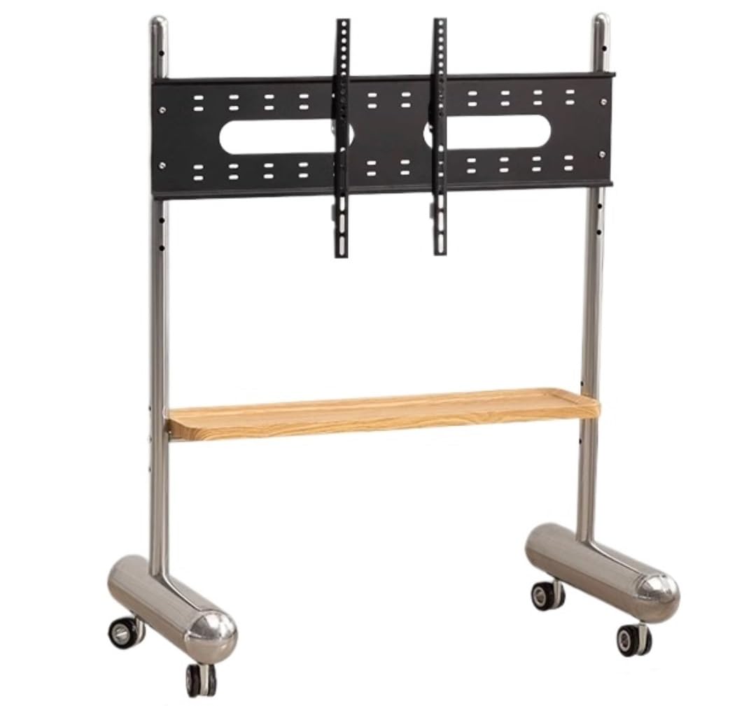 CGCSYZ Television Stands TV Stand Tvstand Mobile TV Stand With Wheels, Swivel Height-Adjustable Rolling TV Cart Trolley Floor Stand With Shelf TV Bracket TV Mount Stand (A 70)