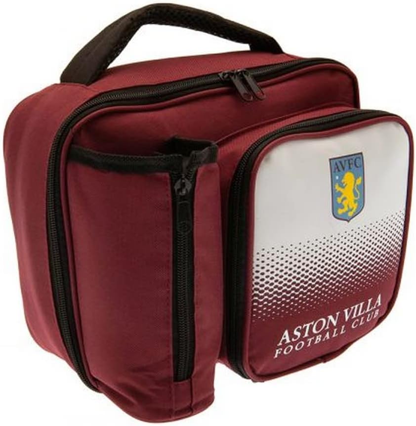 Aston Villa FC Fade Lunch Bag (One Size) (Maroon/White)
