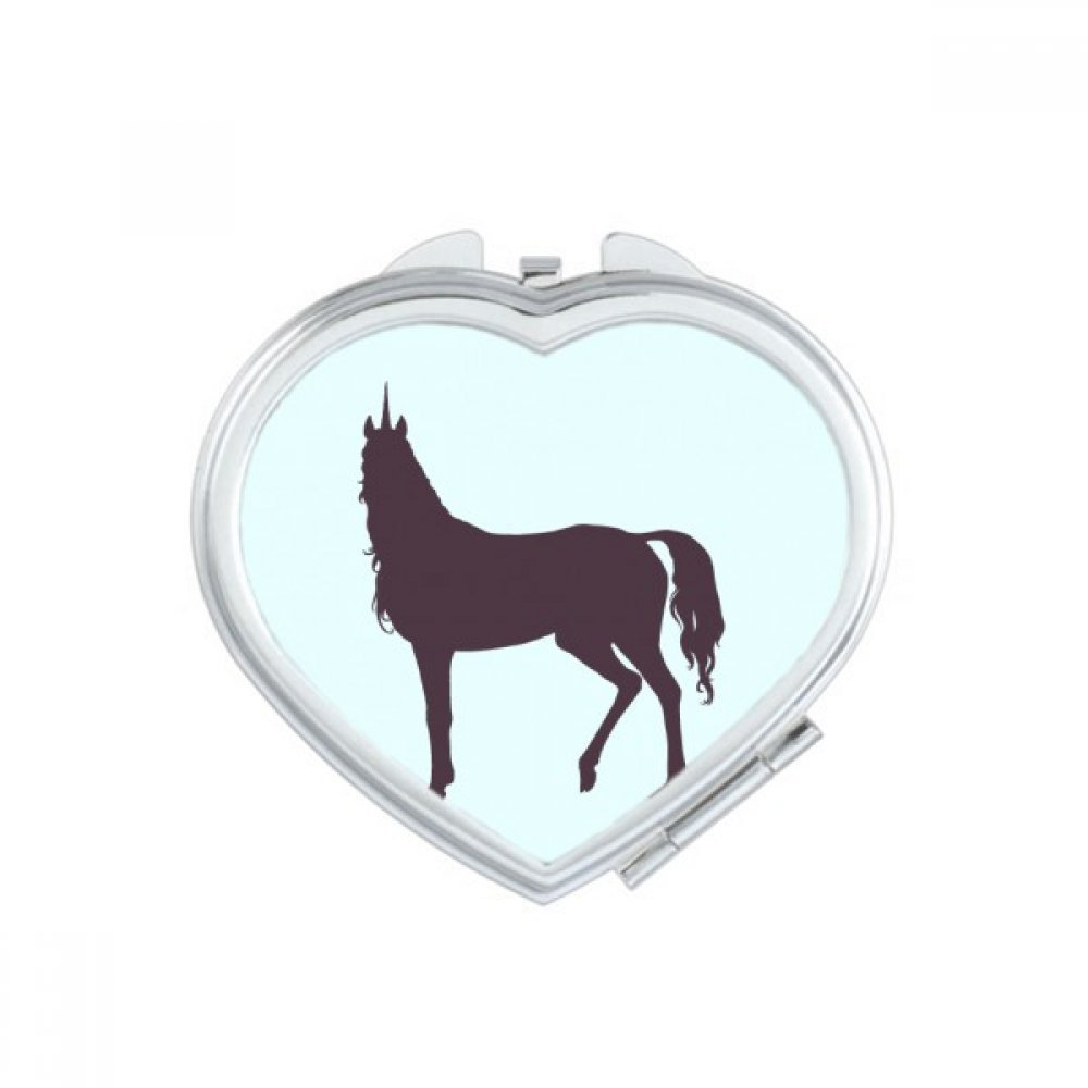 Miroir de maquillage mignon avec licornes pour des retouches en voyage
