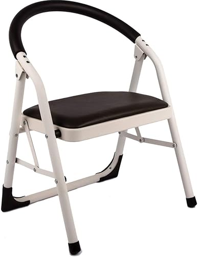 Executive Office Chair Multifunctional Single-Layer Dual-Purpose Folding Household Ladder Office Chair Thickening Indoor Stair Chair Conference