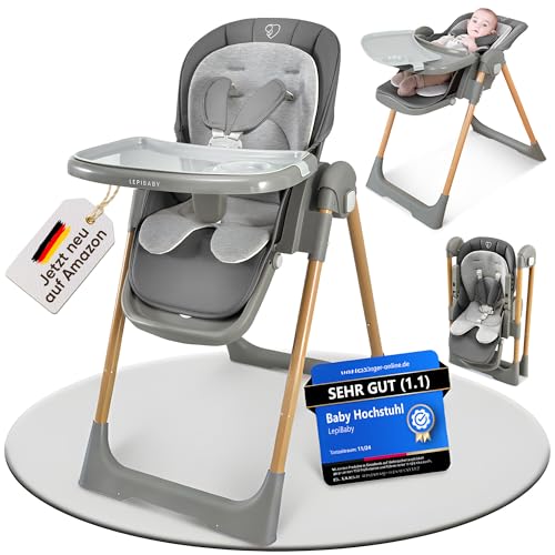 LepiBaby FlexiCo Hochstuhl Baby mit Liegefunktion &...