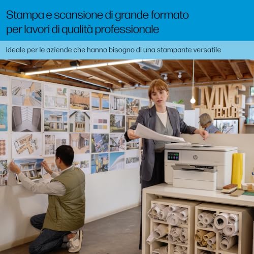 OfficeJet Pro 9730e 537P6B, Stampante Multifunzione per Grandi Formati, a Colori, Fronte e Retro Automatico, 22 ppm, Wi-Fi, 3 Mesi di Inchiostro Instant Ink Inclusi, Grigia - Sedia gaming - Immagine 5