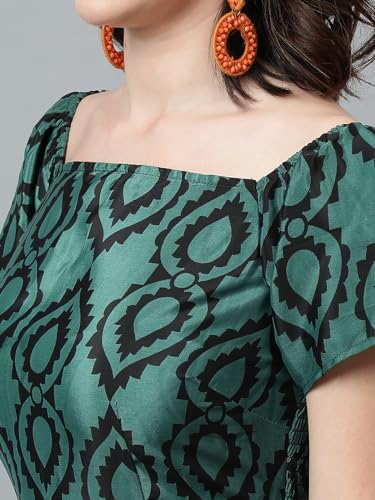 Image of KOTTY Women's Fit and Flare Multicolor Dress