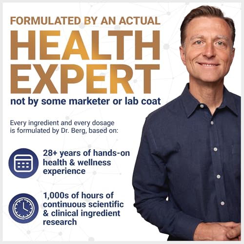 Dr. Berg Maximum Strength 7-in-1 Vitamin D3 K2 10,000 IU | Naturally Derived D3 | 4X Lab-Tested & Verified | High Absorption Formula | K2 D3 Vitamin Supplement - 120 Capsules