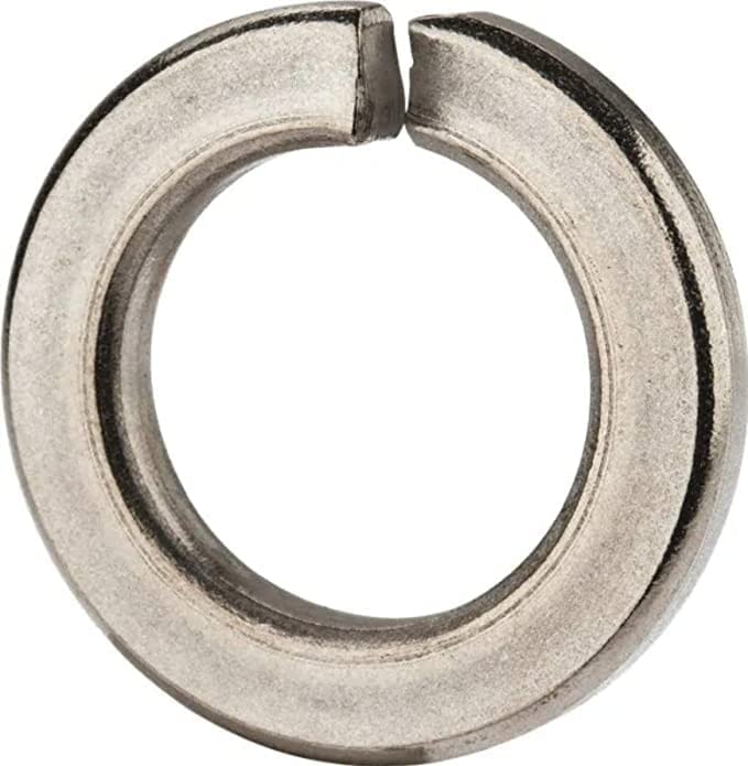 Ecom Split Lock Washer, Fits Bolt Size M18 A4 (316) Stainless Steel, 50 Pack, DIN 127B Spring Washer/Inside Diameter: (19mm-18.2mm) / Outside Diameter: 29.4mm / Thickness: 3.5mm